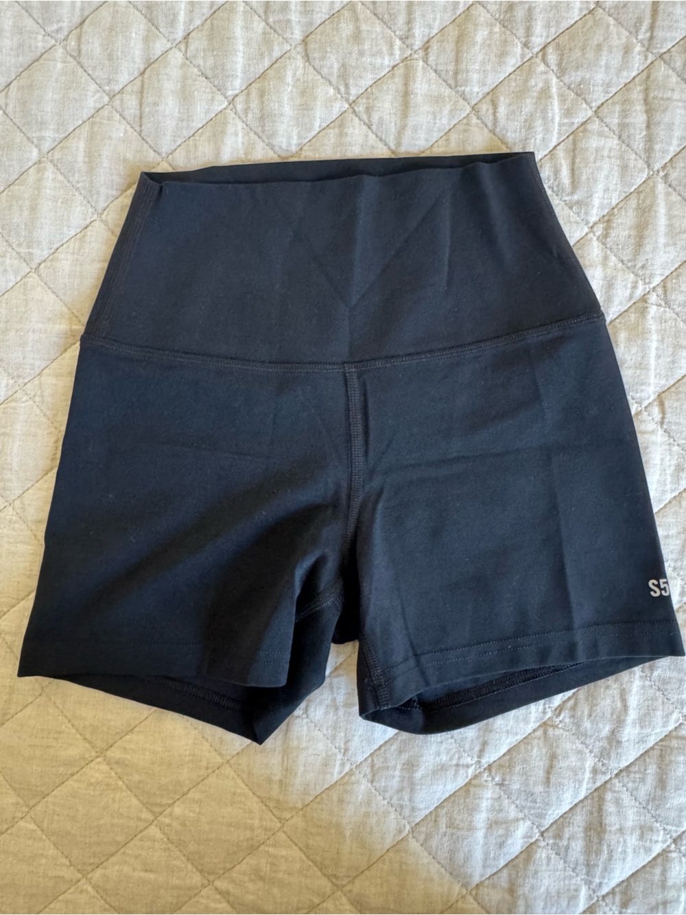 Splits59 Black High-Waist Shorts
